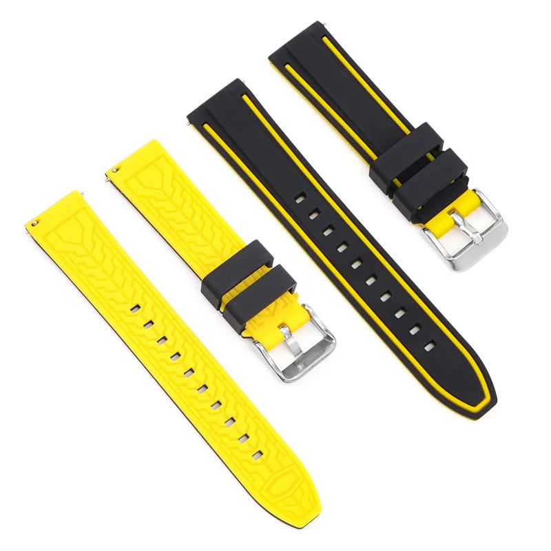 Premium Silicone Quick Release Watch Strap – 20/22/24mm