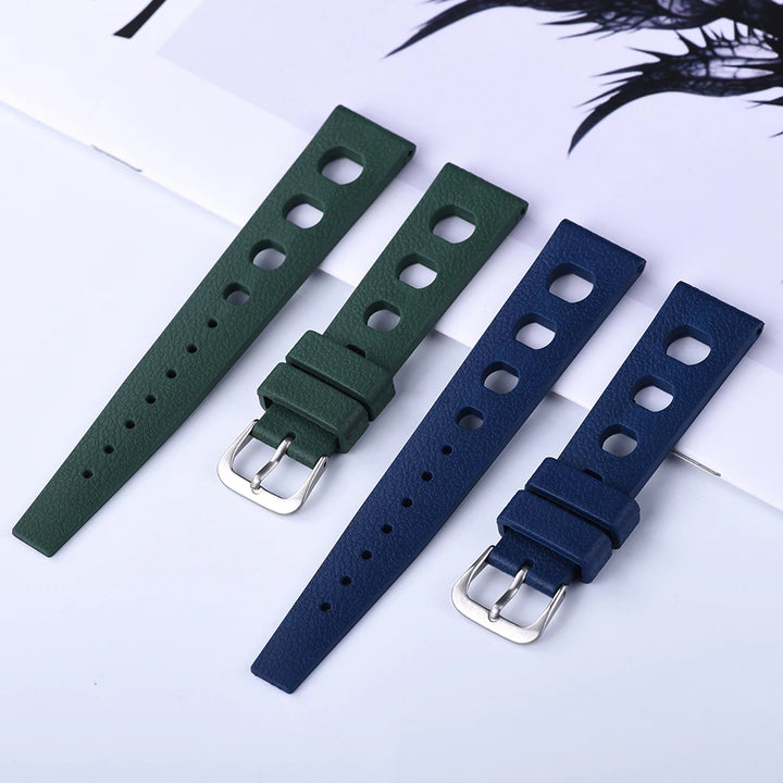 New Design FPM/FKM Tropical Watch Strap 20mm 22mm Quick Release Rubber Watchbands For Omega Tudor S-eiko Watches Accessories