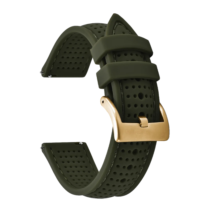 NATOBELT Soft Porous Rubber Watch Strap – Quick Release (18-22mm)