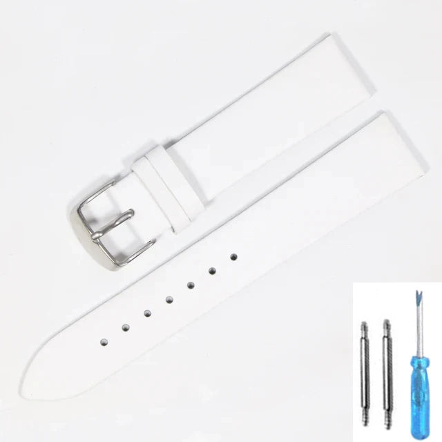 Cowhide Genuine Leather Watch Strap (18-22mm)