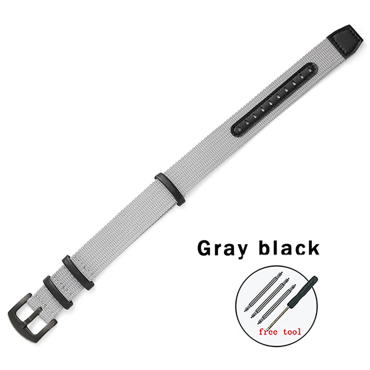 Nylon Leather Strap 20mm 22mm Watchband Genuine Leather Weave Replacement Bracelet for Hamilton Khaki Field Wristband Sport Band