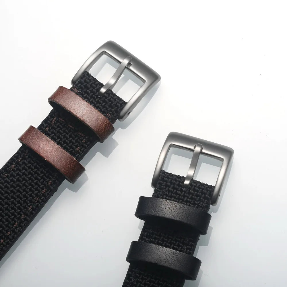 HEMSUT Ballistic Nylon Quick-Release Watch Strap (18-22mm)