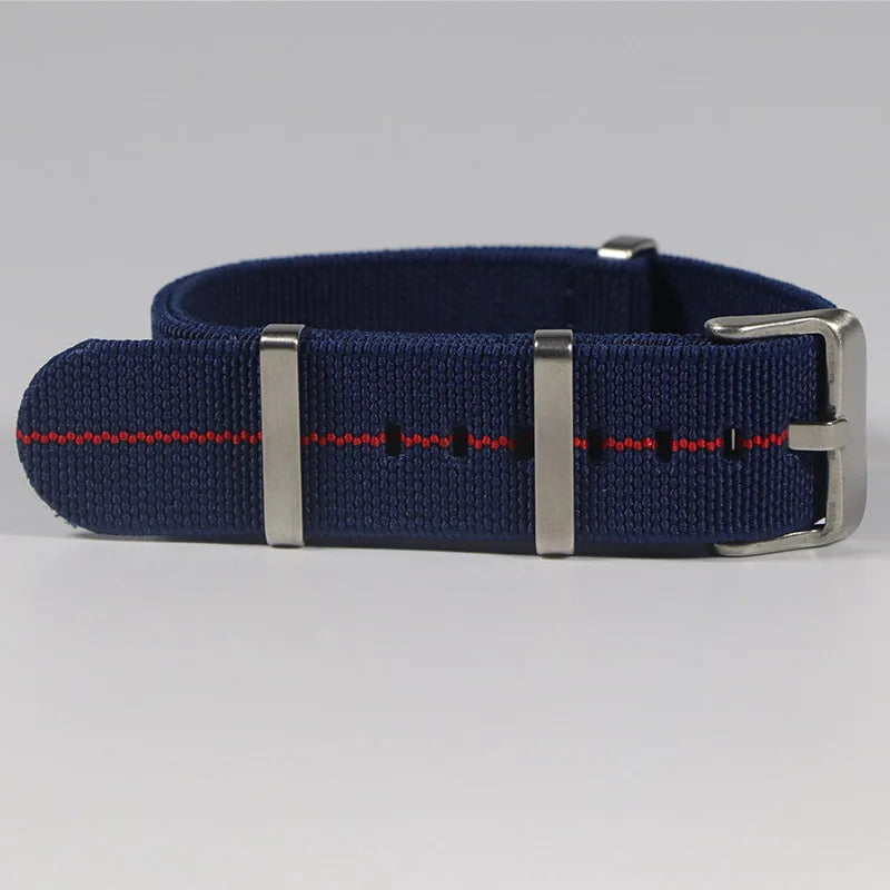Trendy Nylon Military Watch Strap – 18/20/22mm Elastic French Troops Style