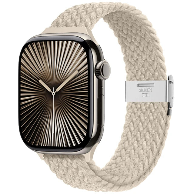 Strap For Apple watch band 46mm 45mm 44mm 49mm 40mm 41mm 42mm Braided loop correa bracelet iWatch series 10 8 9 7 5 se 6 4 Ultra