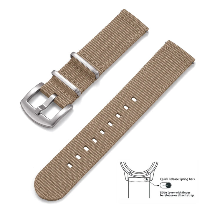 JUELONG Premium  Quick Release Sailcloth Nylon Strap 18mm 20mm 22mm Military Nylon Watchband For Watch Accessories Replacement