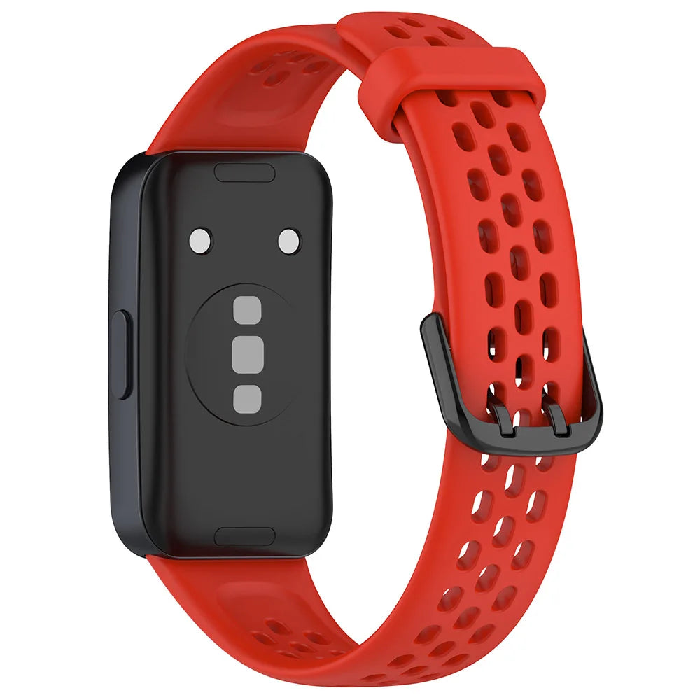 Breathable Silicone Watch Strap for Huawei Band 8/9/10