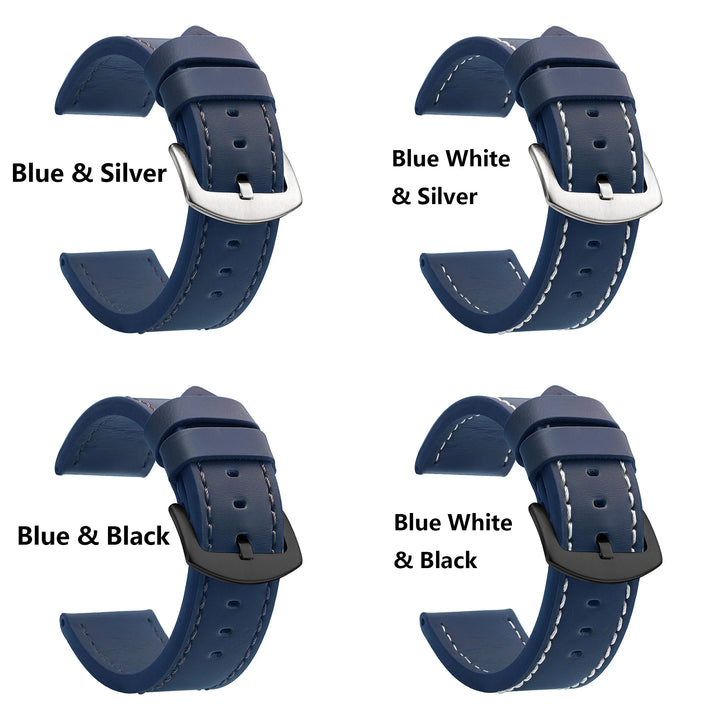 SAMCO Vintage Leather Watch Band 18–24mm