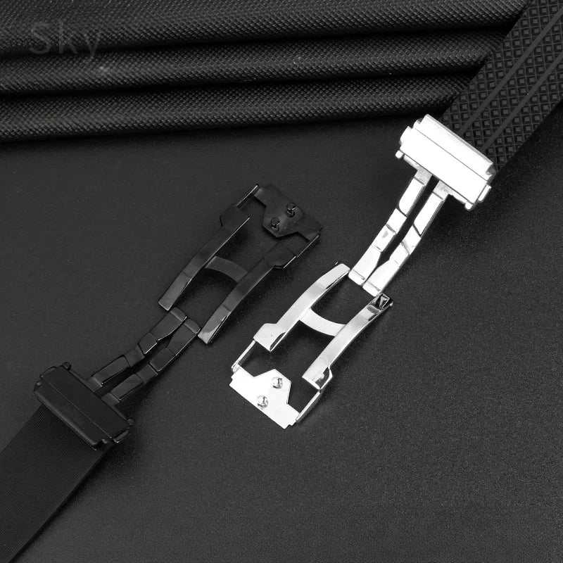 Waterproof Sports Silicone Watch Band 24x17 & 26x19mm (Men & Women)