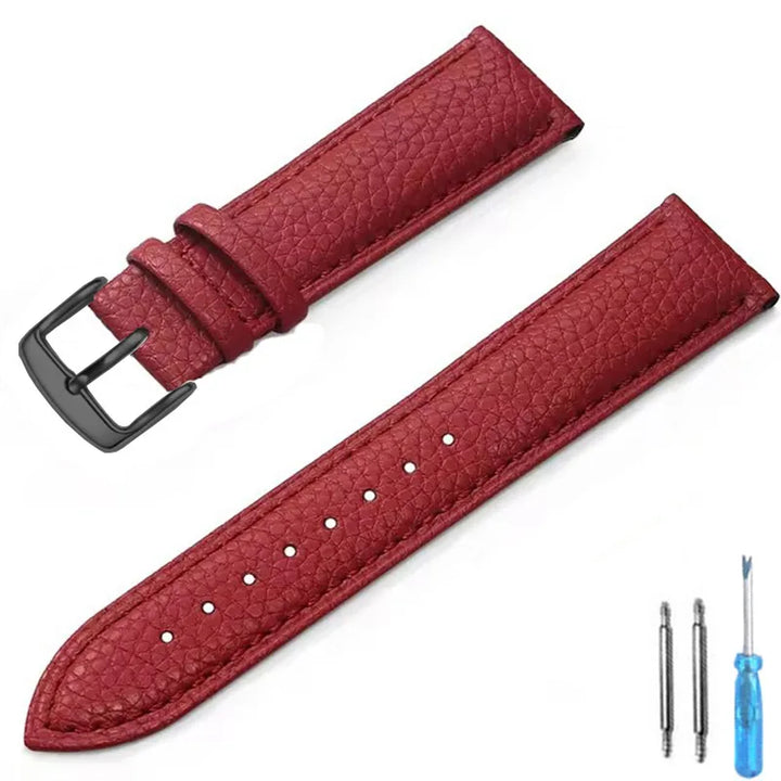 Genuine Leather Watch Band 12mm 14mm 16mm 18mm 20mm Watch Strap for Man Women High-quality Wrist Watchband + Tool