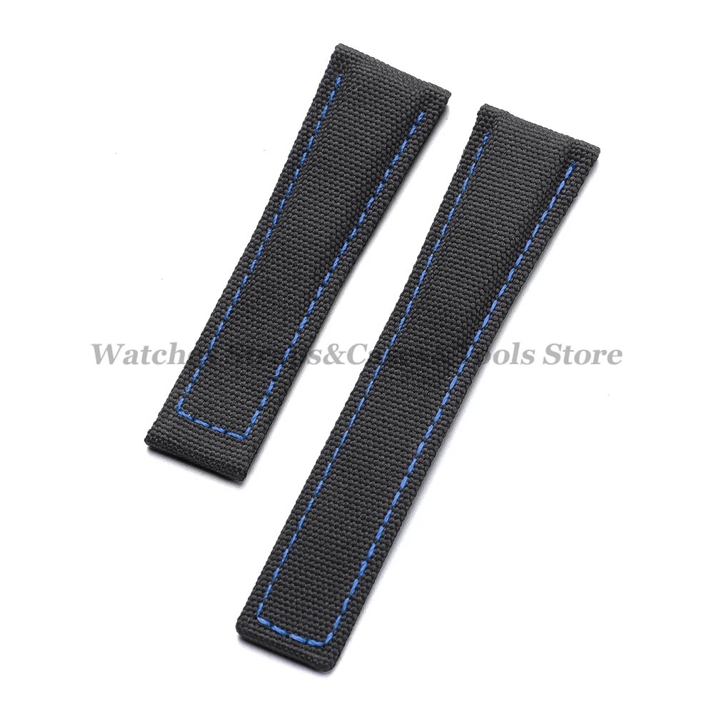 Canvas Nylon Strap (20–22mm) – Folding Buckle Sport