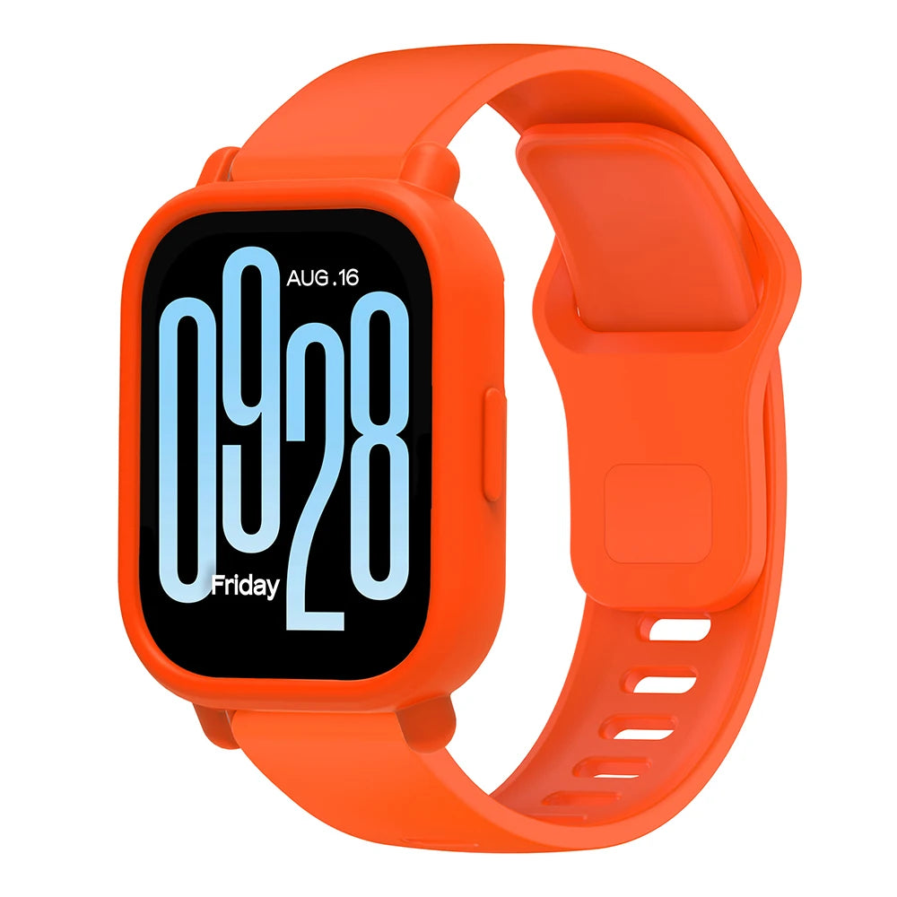 Silicone Strap with Protective Case for Redmi Watch 5 Active