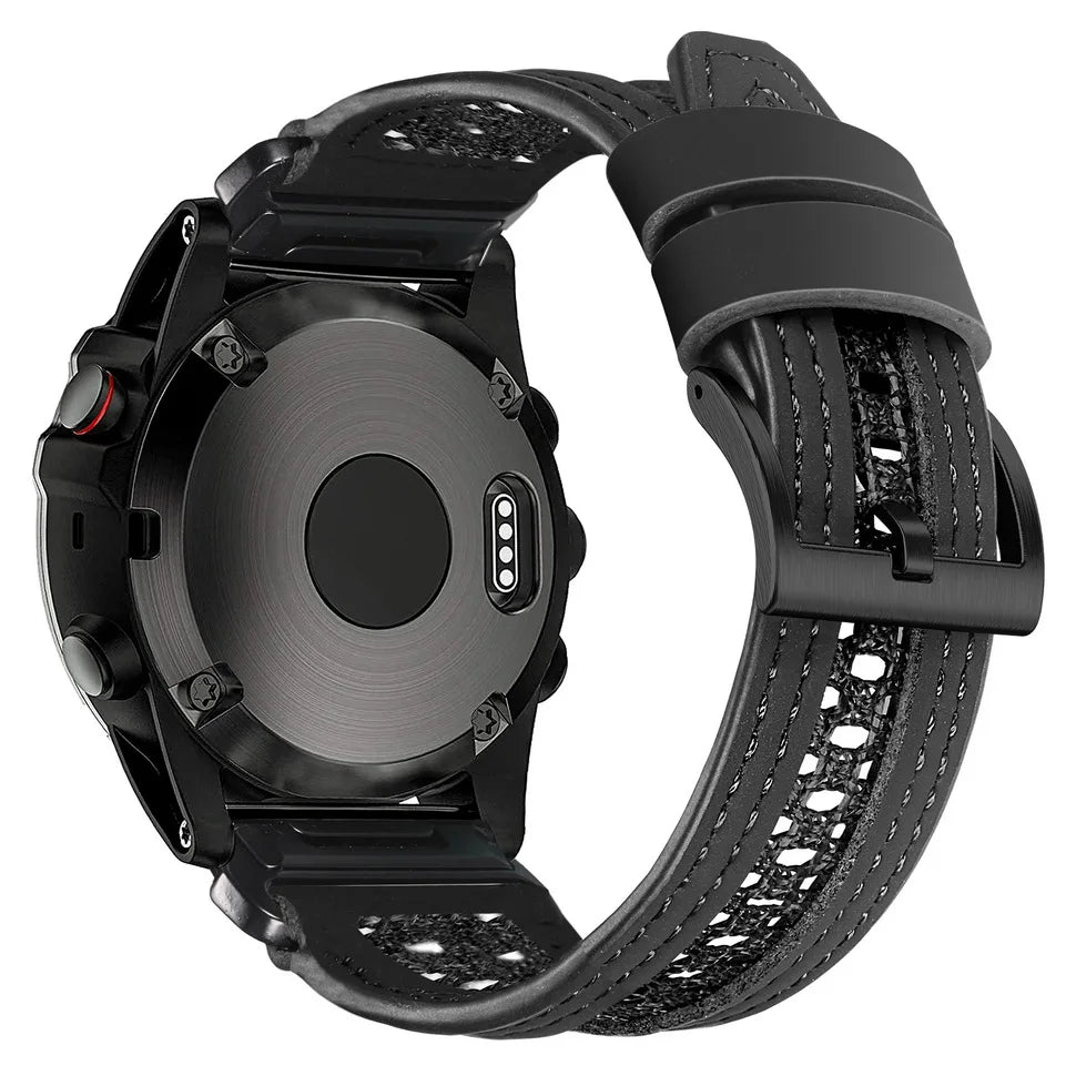 HEMSUT Nylon QuickFit Watch Strap – 20/22/26mm for Garmin Fenix, Tactix, MARQ, Quatix