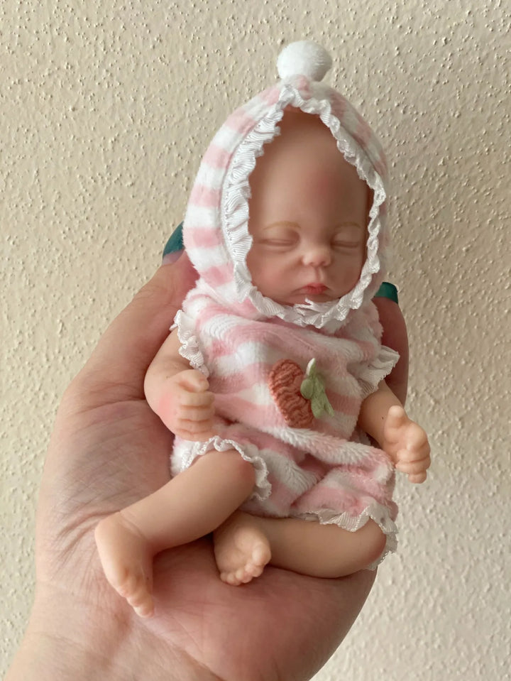 6″ Mini Silicone Reborn Baby Doll – Lifelike Newborn Girl