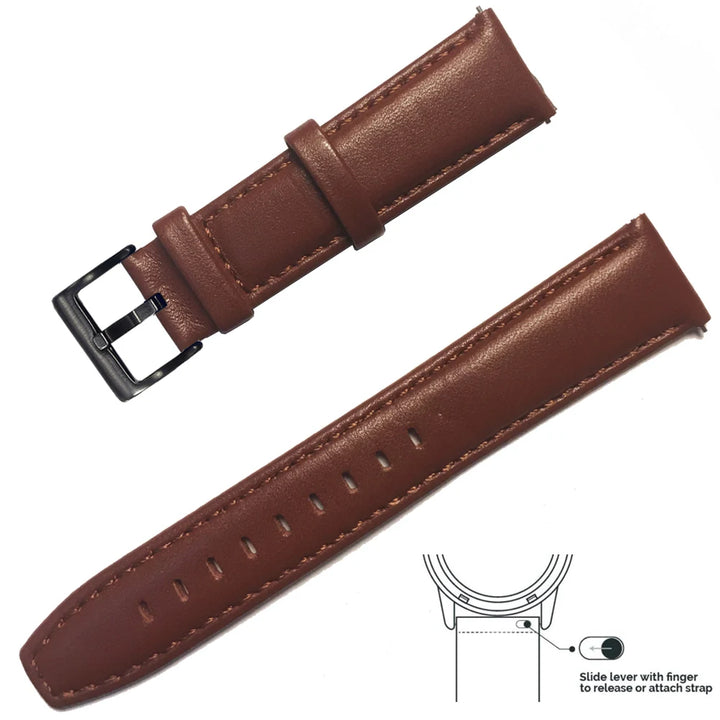 Vintage Genuine Leather Watch Strap 20/22mm