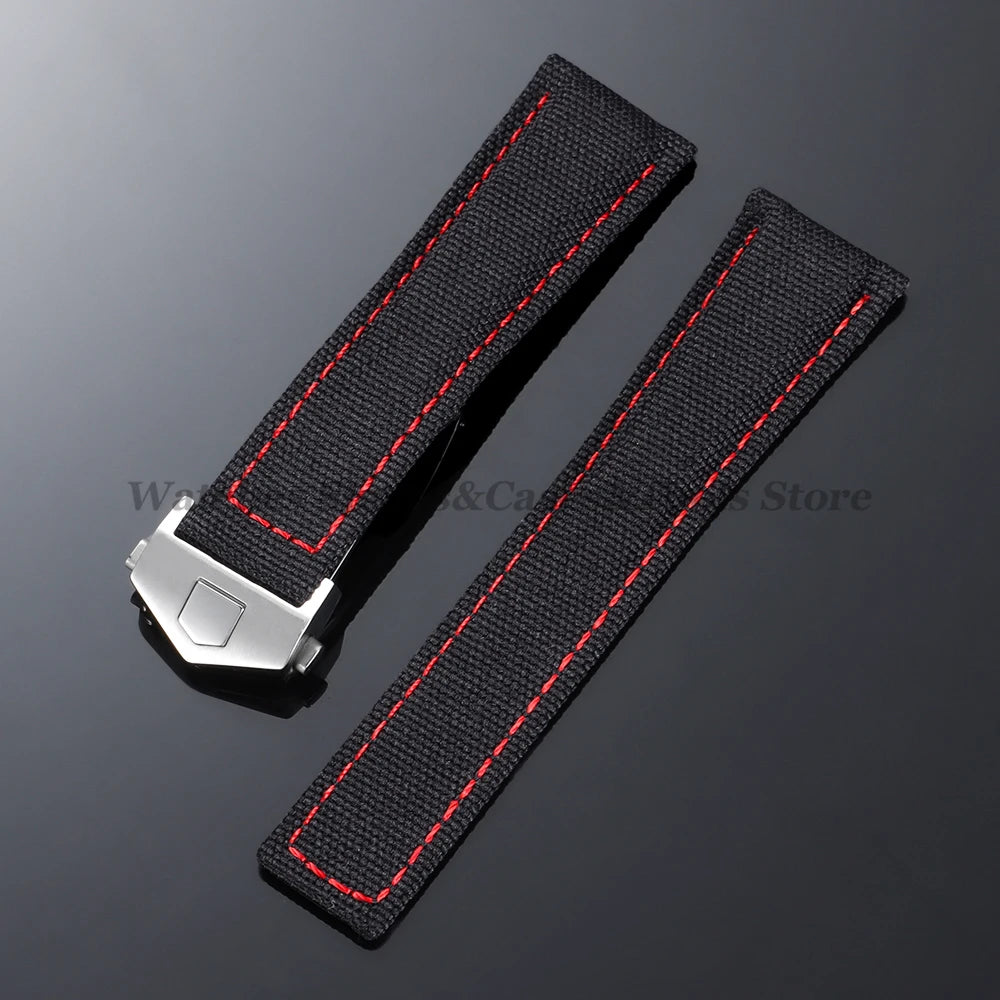 Canvas Nylon Strap (20–22mm) – Folding Buckle Sport