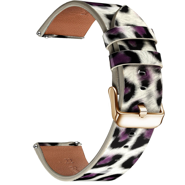 Leopard Print Leather Watch Strap 20/22mm (Quick Release)
