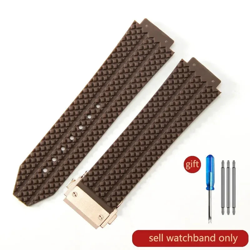 Waterproof Sports Silicone Watch Band 24x17 & 26x19mm (Men & Women)