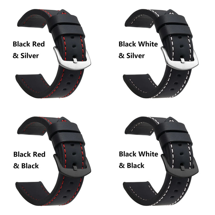 SAMCO Vintage Leather Watch Band 18–24mm