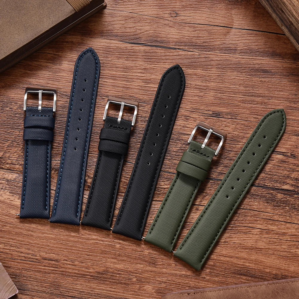 Premium Grade 20mm 22mm Smooth Leather Watch Strap For Quick Release Leather Watch Band