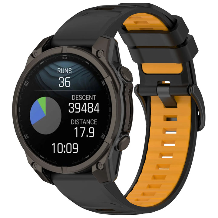 Title: Quick Release Silicone Watch Strap 20/22/26mm for Garmin Fenix 6–8 Series