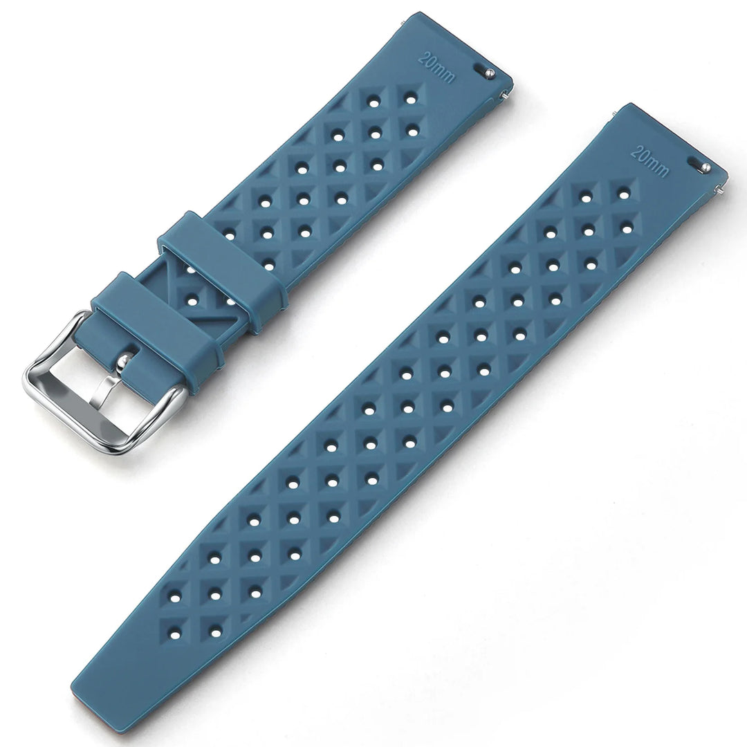 Tropical Silicone Watch Band 18–22mm (Quick Release)