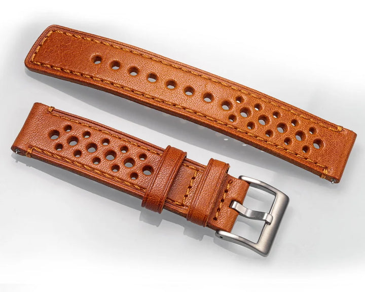 Hemsut Cowhide Watch Band Quick Release Soft Breathable Italian Genuine Leather Straps 18 20 22 24mm
