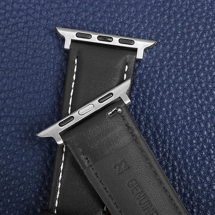 Genuine Leather Apple Watch Band 40–49mm for iWatch Series 3–8 & Ultra