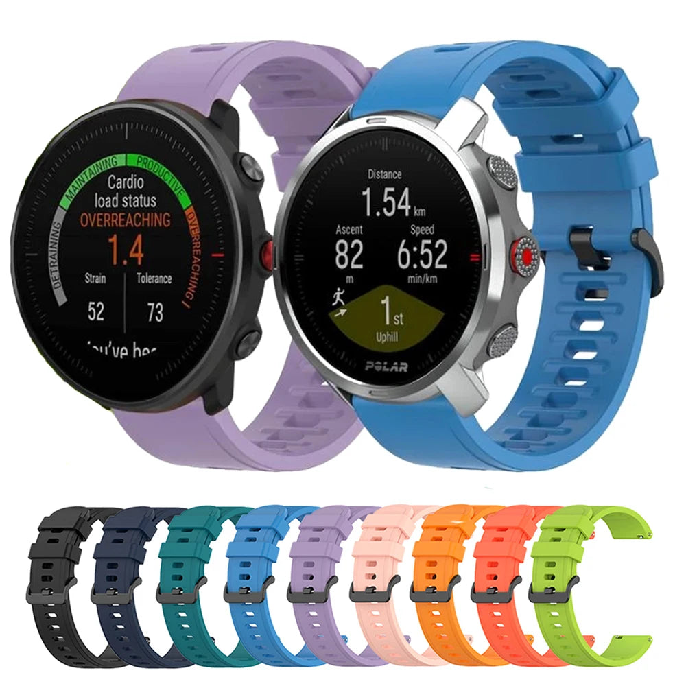 Silicone Watch Strap – 20/22mm for Polar Ignite 2, Vantage & Unite