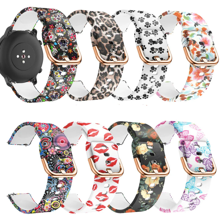 Silicone Watch Strap – 20/22mm for Huawei GT2/GT3 & Garmin Forerunner