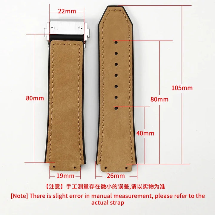 Hublot Big Bang Yuki Leather Watch Strap – Waterproof Suede, Durable