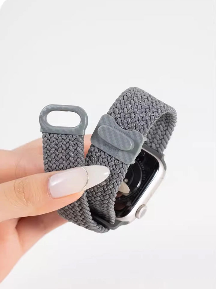 Strap For Apple watch band 44mm 42mm 40mm 45mm 46mm 41mm 49mm Braided Solo Correa Bracelet iWatch Series 9 8 10 7 6 5 4 se Ultra