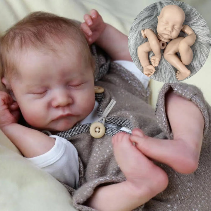 17″ Levi Sleeping Reborn Doll Kit – Unpainted Vinyl DIY Parts