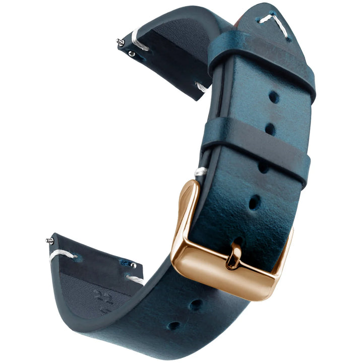 Wax Genuine Leather Watch Band 18–24mm
