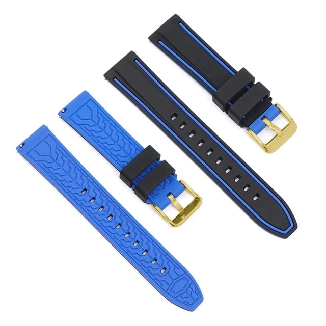 Premium Silicone Quick Release Watch Strap – 20/22/24mm