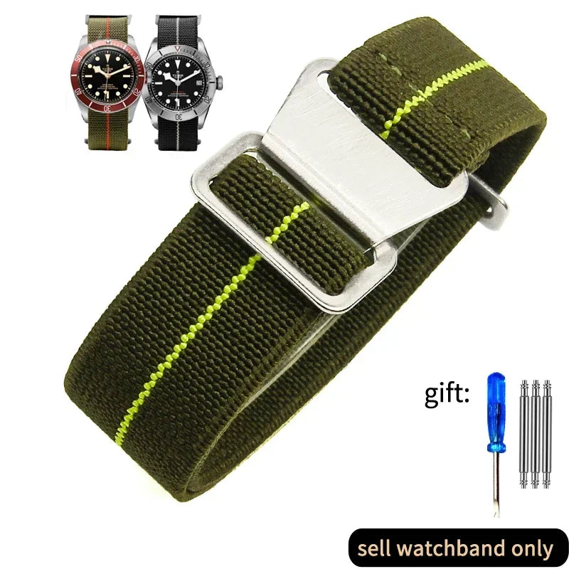 French Army Nylon Watch Band 18–22mm