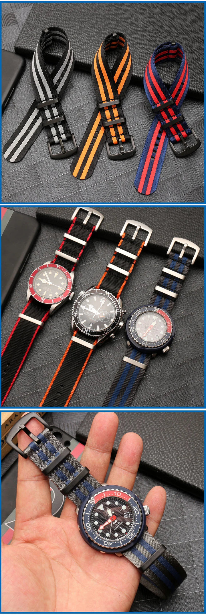 Breathable Nylon NATO Strap 20/22mm