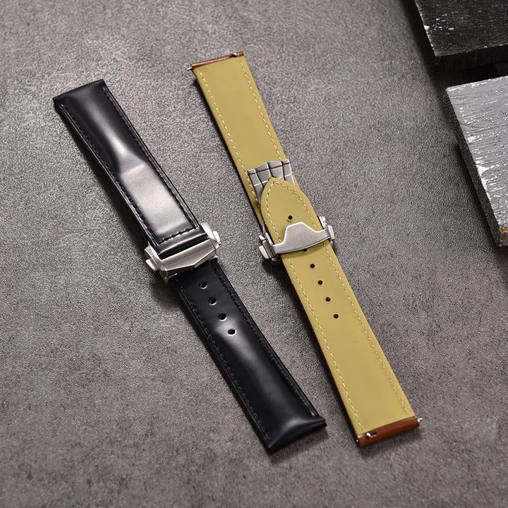 NATOBELT 19–22mm Quick Release Smooth Watch Strap – Folding Buckle for Omega, MoonSwatch & Seiko
