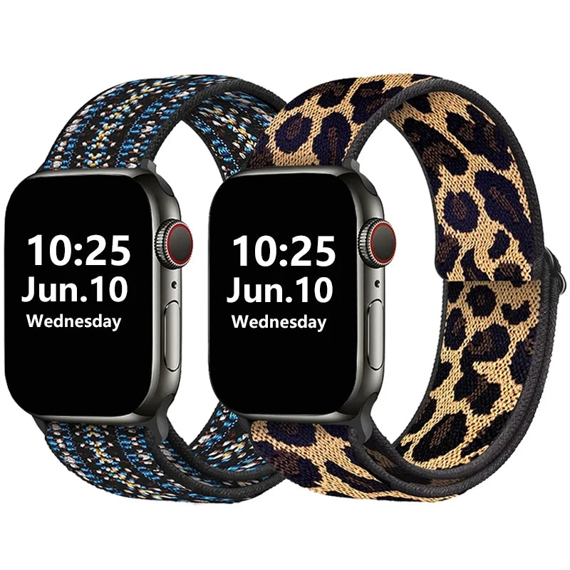 Stretchy Double-Layer Loop Apple Watch Band 38–45mm for Series 1–8