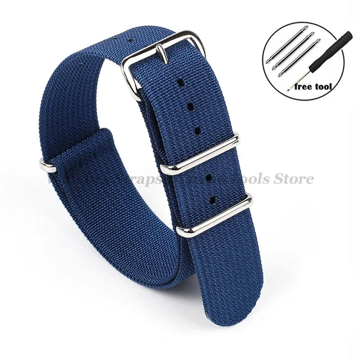 Premium Braid Nylon Watch Strap 18mm 20mm 22mm for Seiko for Huawei Watch Gt2/Gt3 Belt for Military Sport Universal Wristband