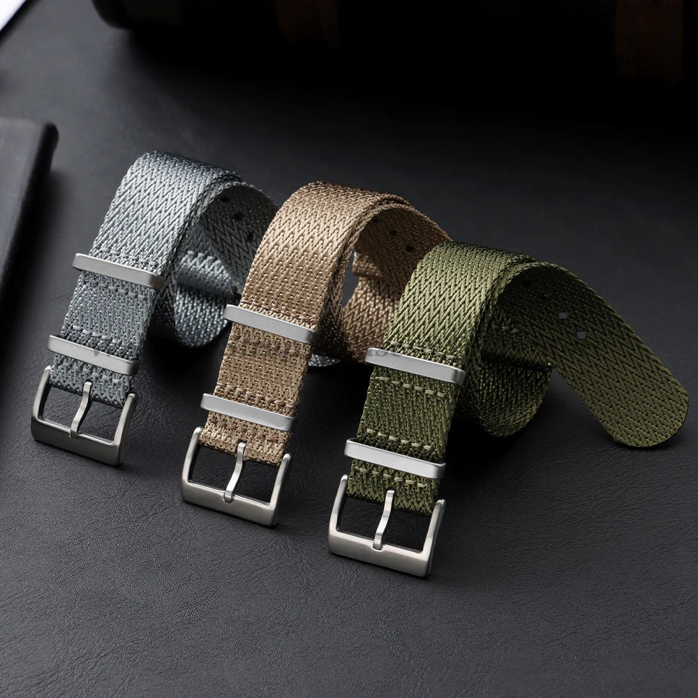 Nylon Military Watch Strap (18–22mm) – Unisex