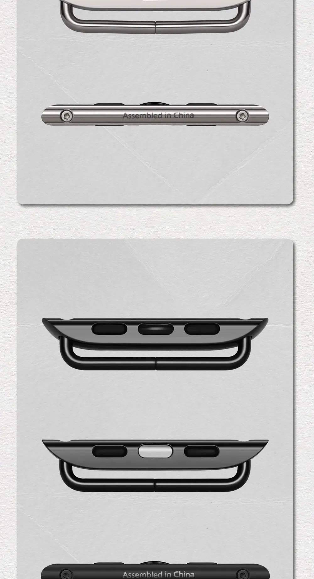 2pcs Original 1:1 Apple Watch Series 10 Ultra Adapter For Apple Watch Strap 49mm 46mm 42mm Stainless Steel Connector