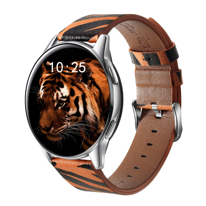 Leopard Print Leather Watch Strap 20/22mm (Quick Release)