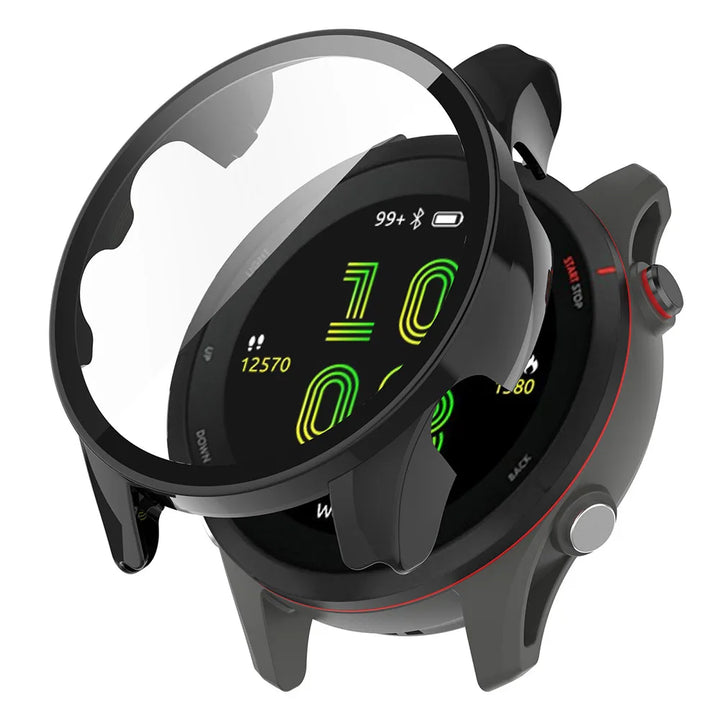 PC & Tempered Glass Protective Case for Garmin Forerunner 255/255S/965