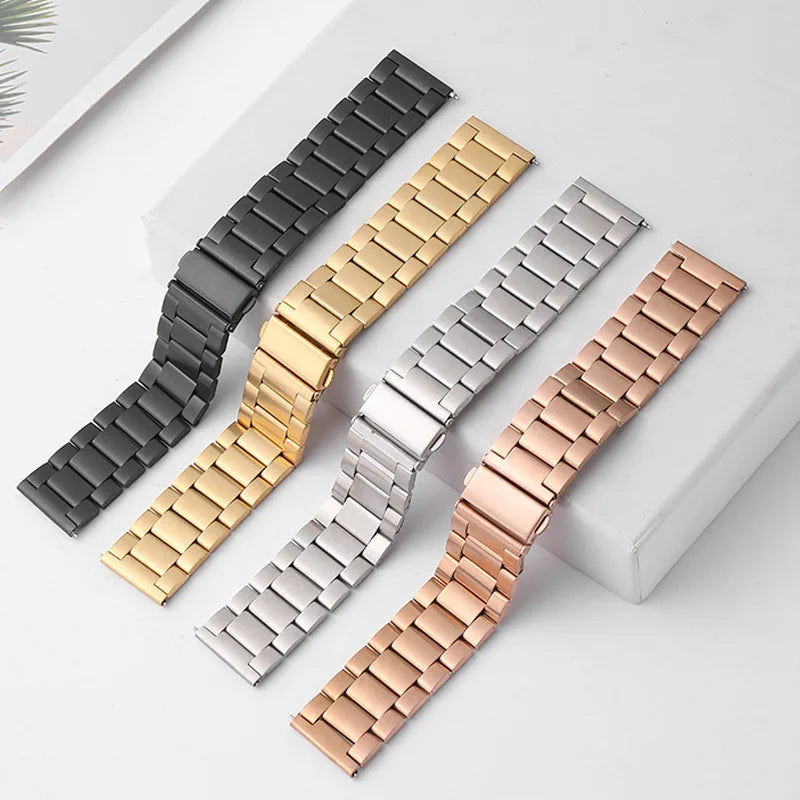Stainless Steel Men’s Watch Band for Huawei GT3 & Samsung 42/46mm