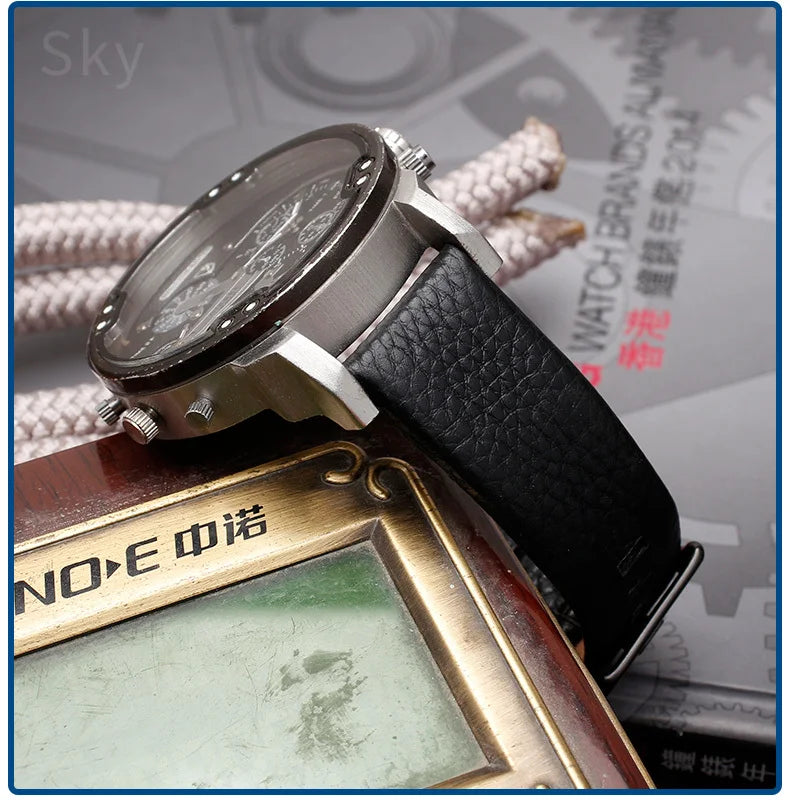 Genuine Leather Watch Strap for Diesel (22–30mm)