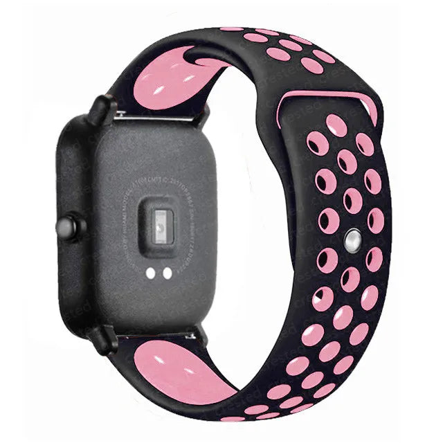 20mm/22mm Silicone band For Amazfit GTS 4/3/2/2e/2 4 Mini GTR 4/2/3 Pro/47mm/stratos 3 Watch Bracelet correa Amazfit bip 6 strap