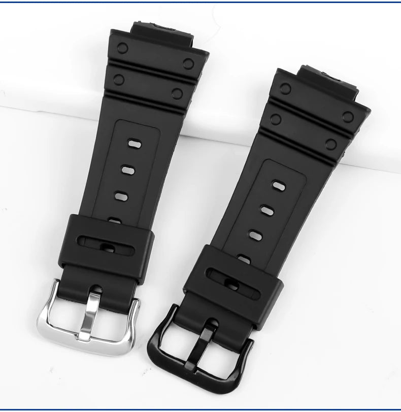 Anti-Allergy Resin Watch Strap with Stainless Steel Buckle for Casio G-Shock DW & GW Serie