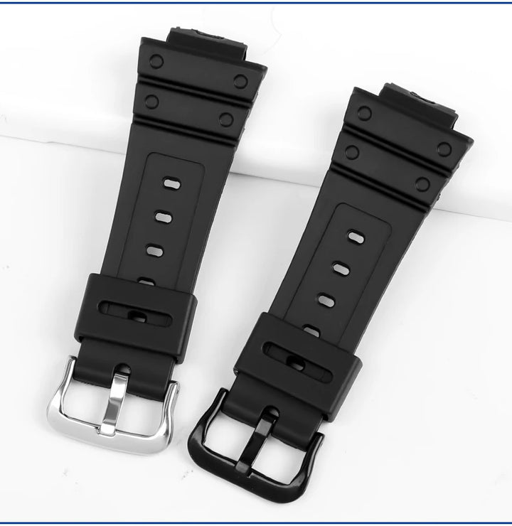 Anti-Allergy Resin Watch Strap with Stainless Steel Buckle for Casio G-Shock DW & GW Serie