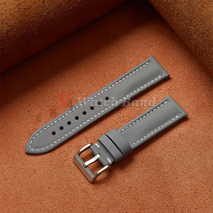 Genuine Sailcloth Watch Band Premium Sailcloth Strap 18mm 19mm 21mm Waterproof Nylon Quick Release Bracelet 20mm 22mm Wristbelt
