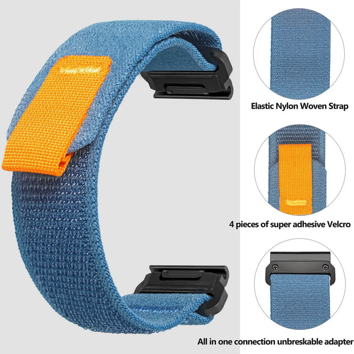 Garmin Quickfit Nylon Watch Band (20-26mm) – Fenix, Tactix, Forerunner, MARQ, Enduro